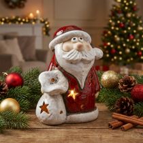 Artikel Jultomte deco värmeljushållare jul H15cm