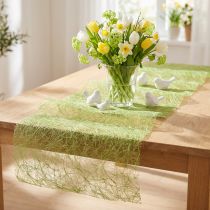Artikel Deco fleece Sizoweb bordslöpare gräsgrön 30cm 5m