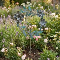 Artikel Trädgårdstiftblomma kransmetall H63cm