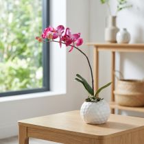 Artikel Konstgjorda orkidéer i kruka Phalaenopsis konstgjorda blommor orkidéer rosa 34cm