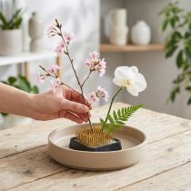 Artikel Plug-in igelkott Kenzan fyrkantig blomma igelkott mässing 40×40mm