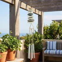 Artikel Wind Chime Hanger Chime Maritime med stenar H50cm