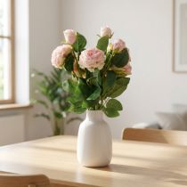 Artikel Konstgjorda Rosor Rosa Konstgjorda Rosor Dry Look 53cm 3st