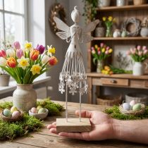 Artikel Blossom fairy bordsdekoration våren metall dekoration fairy white H30,5cm