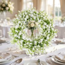 Artikel Gypsophila krans vit blomkrans bröllop Ø30cm