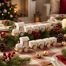 Artikel Trätåg deco jultåg vit L20cm H6cm 2st