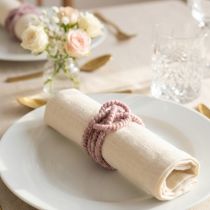 Artikel Ullsnöre med rosa och guldtråd, 5m x 5mm med ståltråd, för dekoration och pyssel