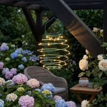 Artikel Solträdgård ljusgrön 22cm med 25LEDs varmvit