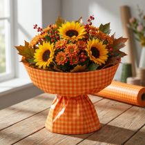 Artikel Manschettpapper 25cm 100m Orange Rutig