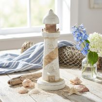 Artikel Fyrträdekoration Maritim Naturvit Ø10,5cm H28,5cm