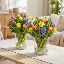 Artikel Blomkruka glas klar konisk Ø12cm H12,5cm 2st