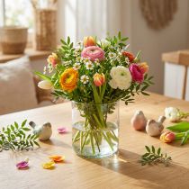Artikel Glasvas, blomstervas, dekorationsvas i färglös Ø9cm H10cm