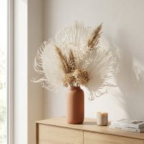 Artikel Palmblad torkade dekorativa blad blekta 45 cm 5 st