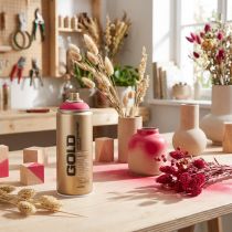 Artikel Hallonfärgspray för ytor och dekoration Montana Guldröd 400ml
