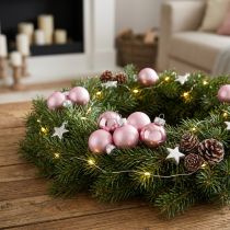 Artikel Mini julgranskulor glas ljuslila Ø2,5cm 22 st