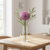 Artikel Konstgjord Alliumblomma, prydnadslök, elegant rumsdekoration, 90 cm