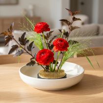 Artikel Rund mässingsblommig igelkott för blomsterarrangemang och ikebana