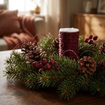 Artikel Bouillontråd Ø0,30 mm 140 m Bordeaux för hantverk och dekoration