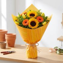 Artikel Manschettpapper blompapper gul orange 37,5 cm 100 m