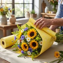 Artikel Manschettpapper gult vitt Sommartid 25cm 100m
