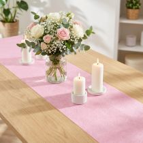 Artikel Bordslöpare fleece rosa 23cm 25m