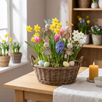 Artikel Påskhare trä, blomplugg påsk, kaninplugg 8 cm 8 st