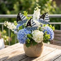 Artikel Maritim dekorationsbåt blomplugg dekorationsskepp 7cm 14st