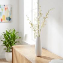Artikel Konstgjord orkidégren Kräm Vita Blommor L90cm 2st
