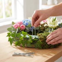 Artikel Murgrönanålar 60 mm galvaniserade floristnålar för klätterväxter 400 g