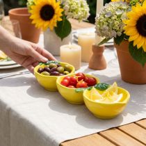 Artikel Tapasskålar keramisk citron bordsdekoration 28,5cm H4cm