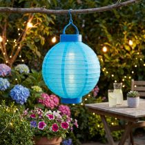 Artikel Lantern LED med solcell 20cm blå