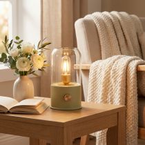 Artikel LED-bordslampa Retro bordslampa Varmvit Grön H19,5 cm