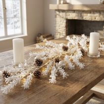 Artikel Konstgjord vintergrendekoration frost vinterdekoration vit 124cm