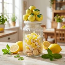 Artikel Bonbonniere glaskeramik citron sommar Ø11cm H27cm