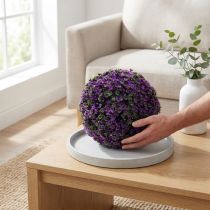 Artikel Dekorkula i lila växtkula konstgjord Ø18cm 1 st