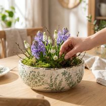 Artikel Rustik skål med unikt mönster, 20 cm