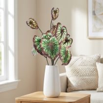 Artikel Begonia Konstgjorda växter Blad Begonia Grön Lila 62cm