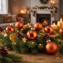 Artikel Julkulor orange mini glaskulor Ø2,5cm 22 st