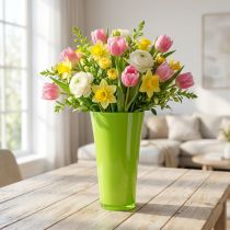 Artikel Vas “Fizzy” Ø20cm H35cm äppelgrön 1 st