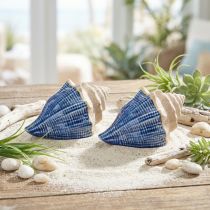 Artikel Skaldekoration Maritim Keramik Blå Beige 16,5×11×9,5cm 2 st