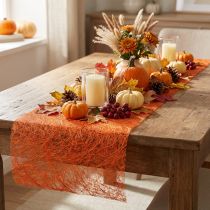 Artikel Deco fleece Sizoweb bordslöpare orange 30cm 5m