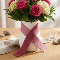 Artikel Filtband dekorativt band rosa bärull filt tvåfärgad 15cm 5m