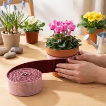 Artikel Filtband tvåfärgat krukband ullfiltband rosa rött 7,5 cm 5 m