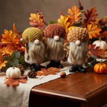 Artikel Gnomfigur med skägg och spetsig hatt, 10 cm, 3 stycken