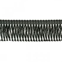 Artikel Fringe Band, Cordonet Trim, Leonean Fringes Black W4cm L25m