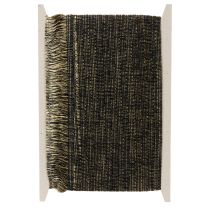Artikel Svart och guldfransad kant 4 cm x 25 m - Perfekt för kransdekoration, sorgband och vintageaccessoarer