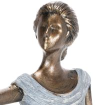 Artikel Figurin Kvinna Fågel Konstnärligt designad dekorativ skulptur för tidlös design 41cm
