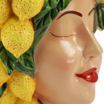 Artikel Kvinna byst växtkruka citron dekoration Medelhavet H21.5cm