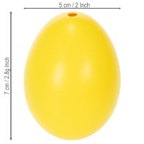 Artikel Påskäggsdekoration, riktiga gåsägg för vårliknande rumsdekoration, 7 cm, 10 stycken