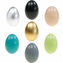 Artikel Gåsägg blåsta ägg Påskdekoration olika färger 12 st